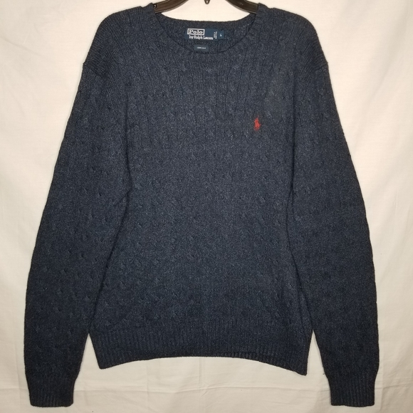 Polo Ralph Lauren Other - POLO RALPH LAUREN 100% SILK CABLE KNIT SWEATER L